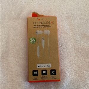 Helix Ultrabuds Lightning Earbuds - White